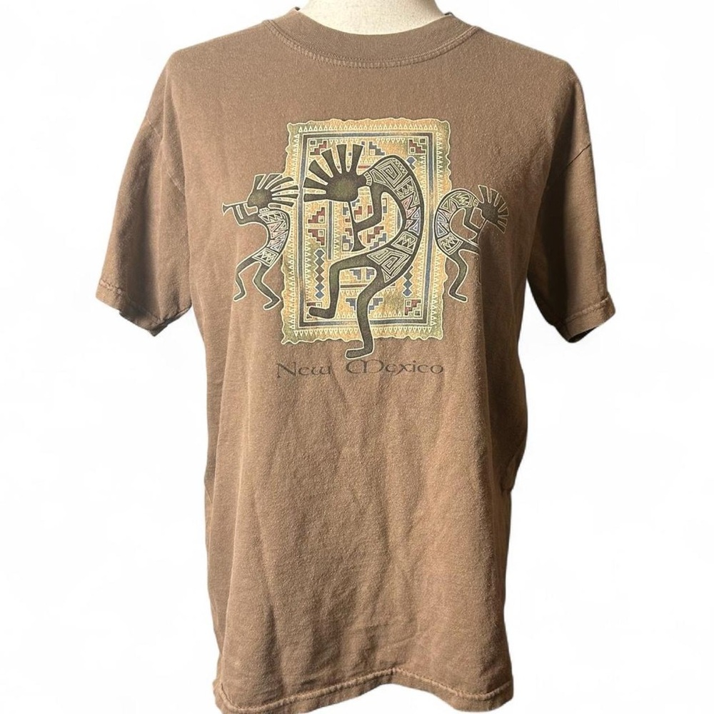 New Mexico Kokopelli Graphic T-Shirt - Brown